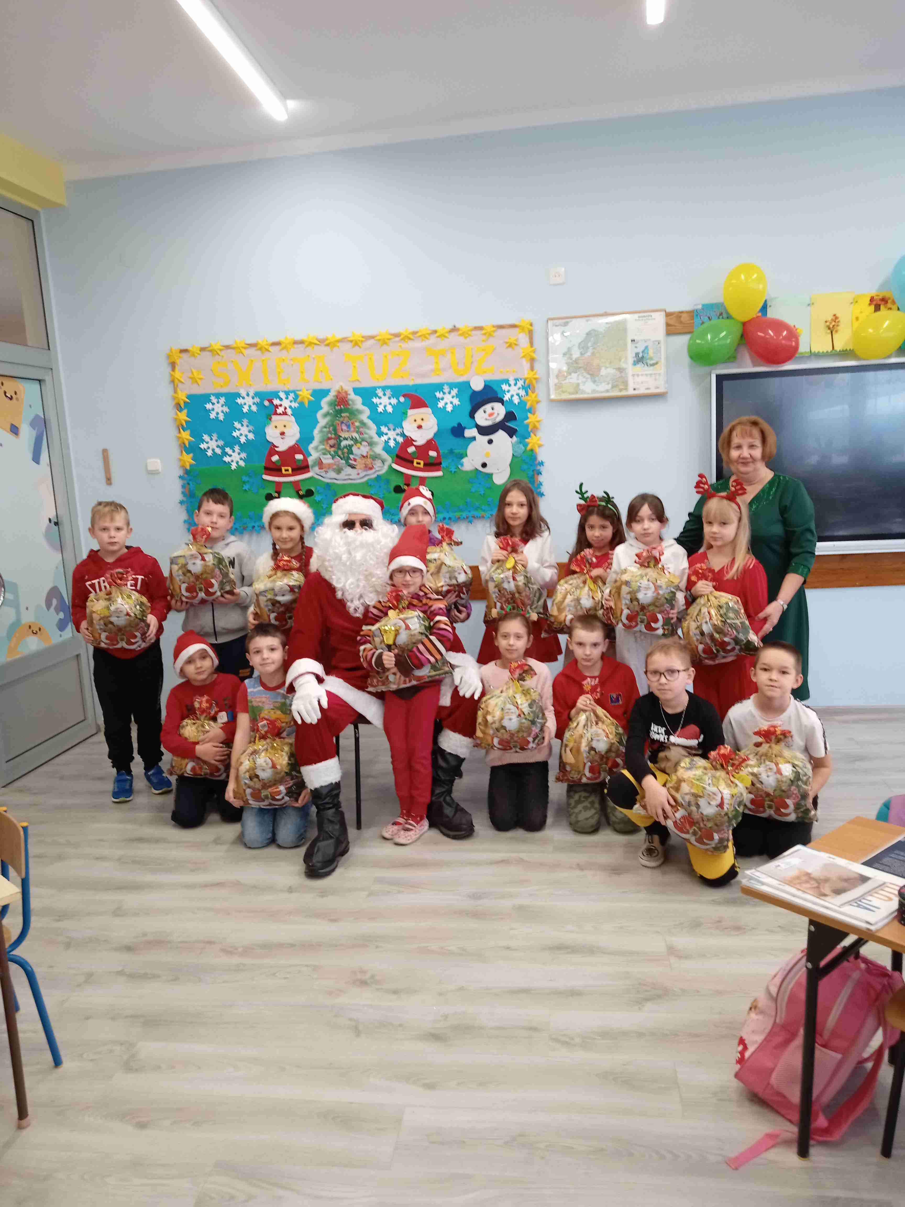 Spotkanie z mikołajem.